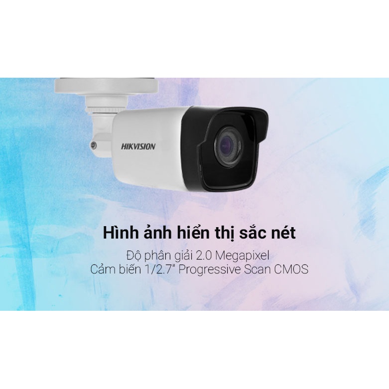 CAMERA IP HIKVISION DS-2CD1023G0-IUF 2MP Mic thu âm và POE - Hàng chính hãng