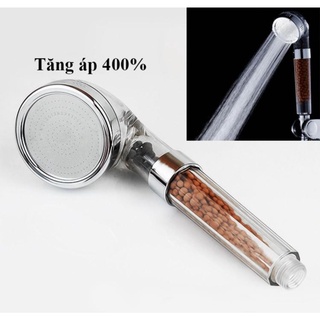 Đầu sen, Vòi sen tăng áp có hạt nano lọc lước, lọc khuẩn - Tay sen tăng áp siêu bền- Đầu vòi hoa sen siêu mạnh