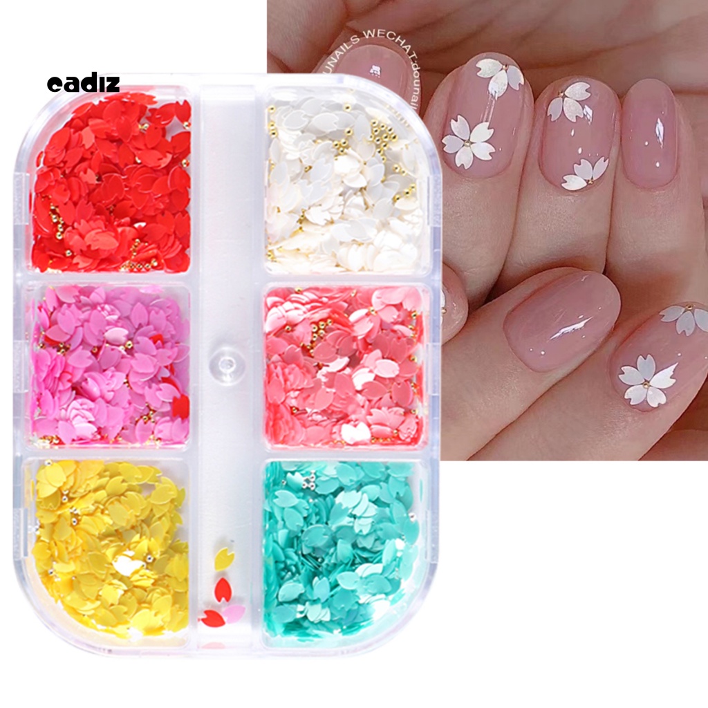Phụ Kiện Trang Trí Móng Tay Hình Cánh Hoa 3D Xinh Xắn Chống Thấm Nước