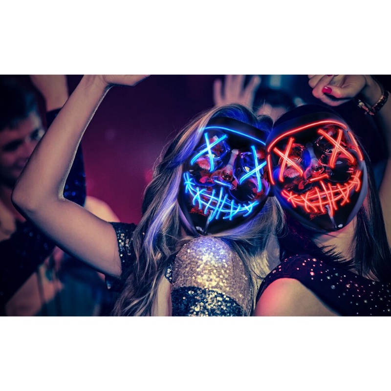 Mặt Nạ Đèn LED Hóa Trang Halloween