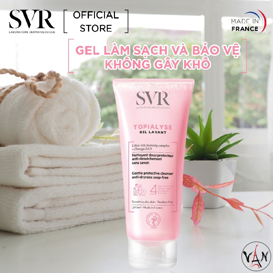 Sữa rửa mặt làm sạch và bảo vệ hàng rào da SVR Topialyse – mọi loại da kể cả da nhạy cảm, mụn viêm và da em bé (Pháp) | BigBuy360 - bigbuy360.vn