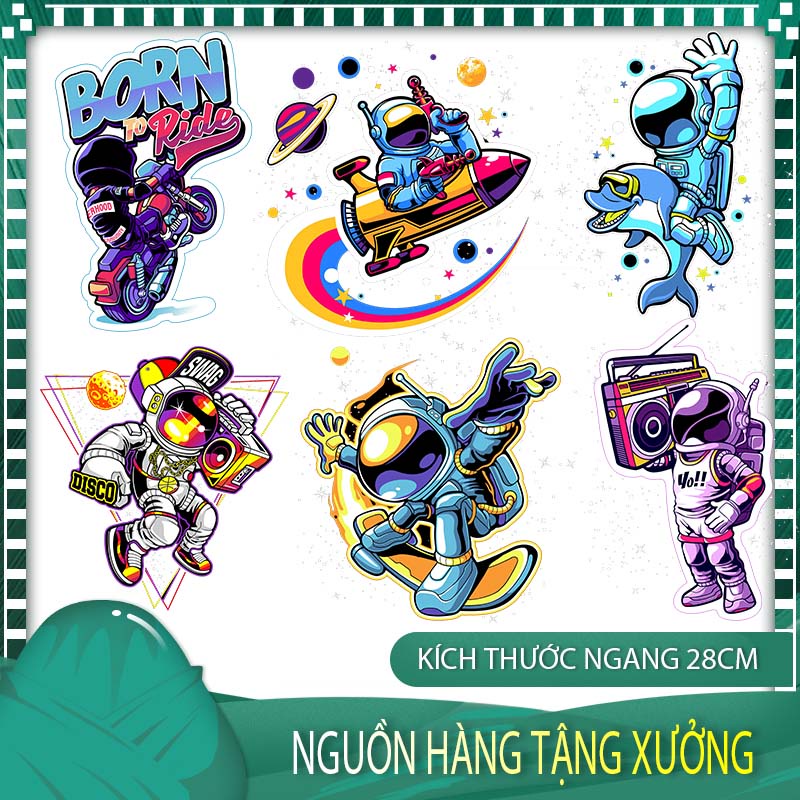 - Hình phi hành gia G1 in trực tiếp lên vải bằng bàn ủi, bàn là