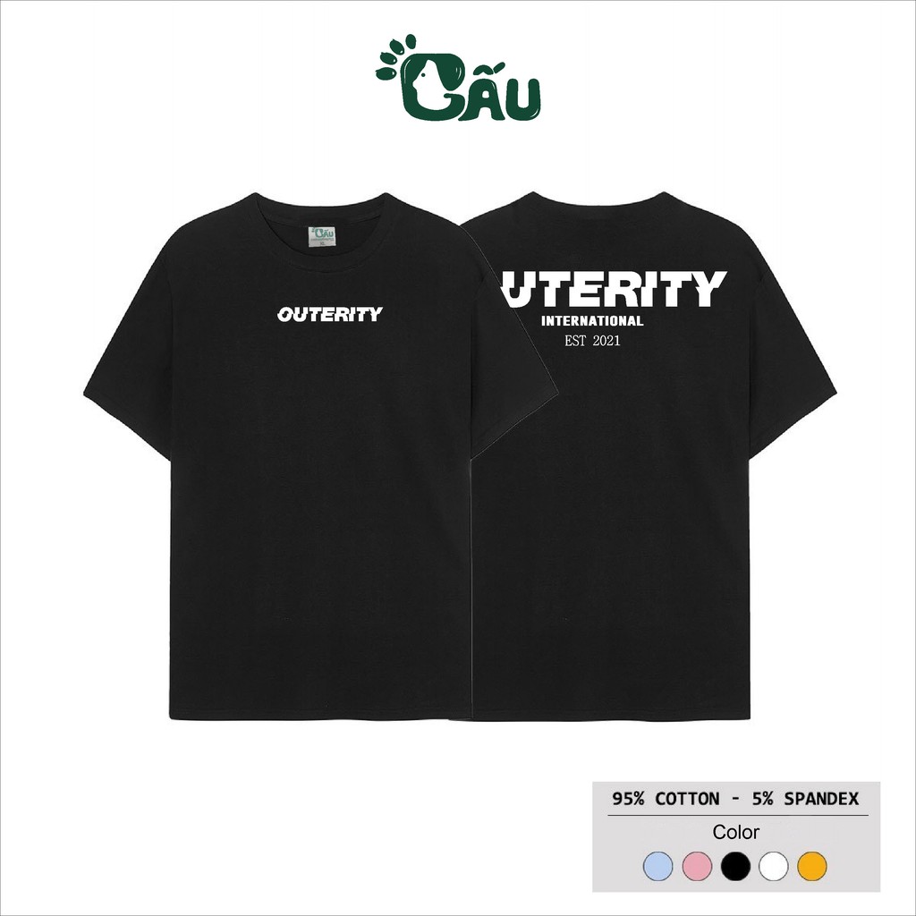Áo thun tay lỡ Gấu 194 Unisex from rộng phong cách Local Brand Ulzzang vải coton cao cấp dày dặn, co dãn - OUTERITY | BigBuy360 - bigbuy360.vn
