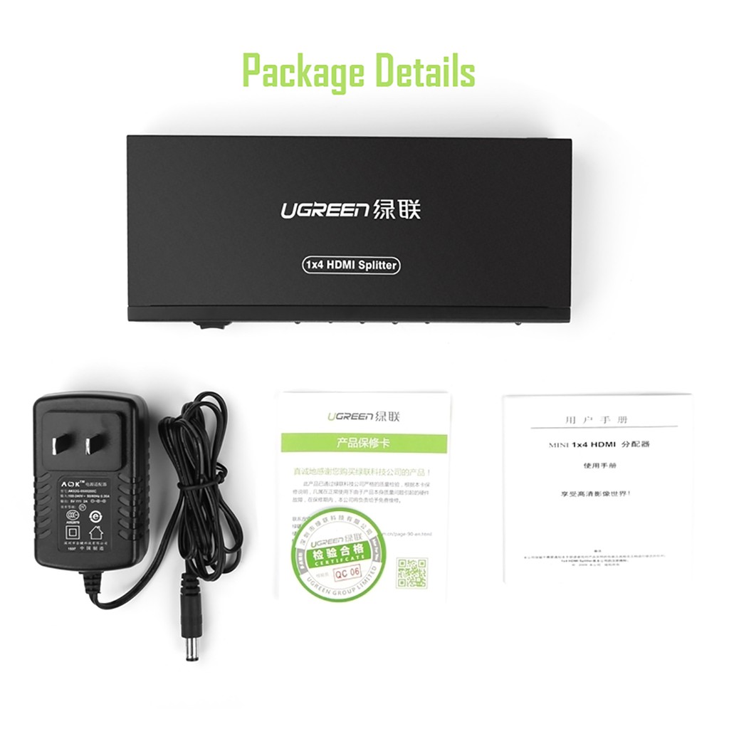 Bộ Chia HDMI 1-4 Cao Cấp UGREEN