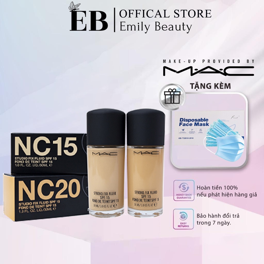 Kem nền MAC - Kem che khuyết điểm Mac Studio Fix Fluid Foundation SPF 15