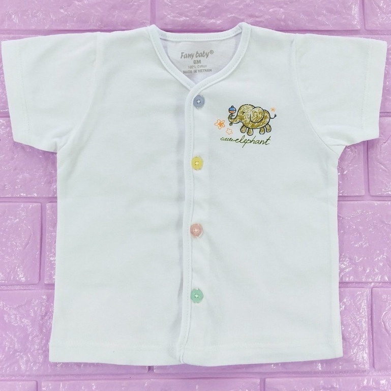 [Chất đẹp] ÁO CHO BÉ SƠ SINH HIỆU FANY, ÁO THUN CHẤT COTTON VẢI MÁT MỀM MỊN CO GIÃN