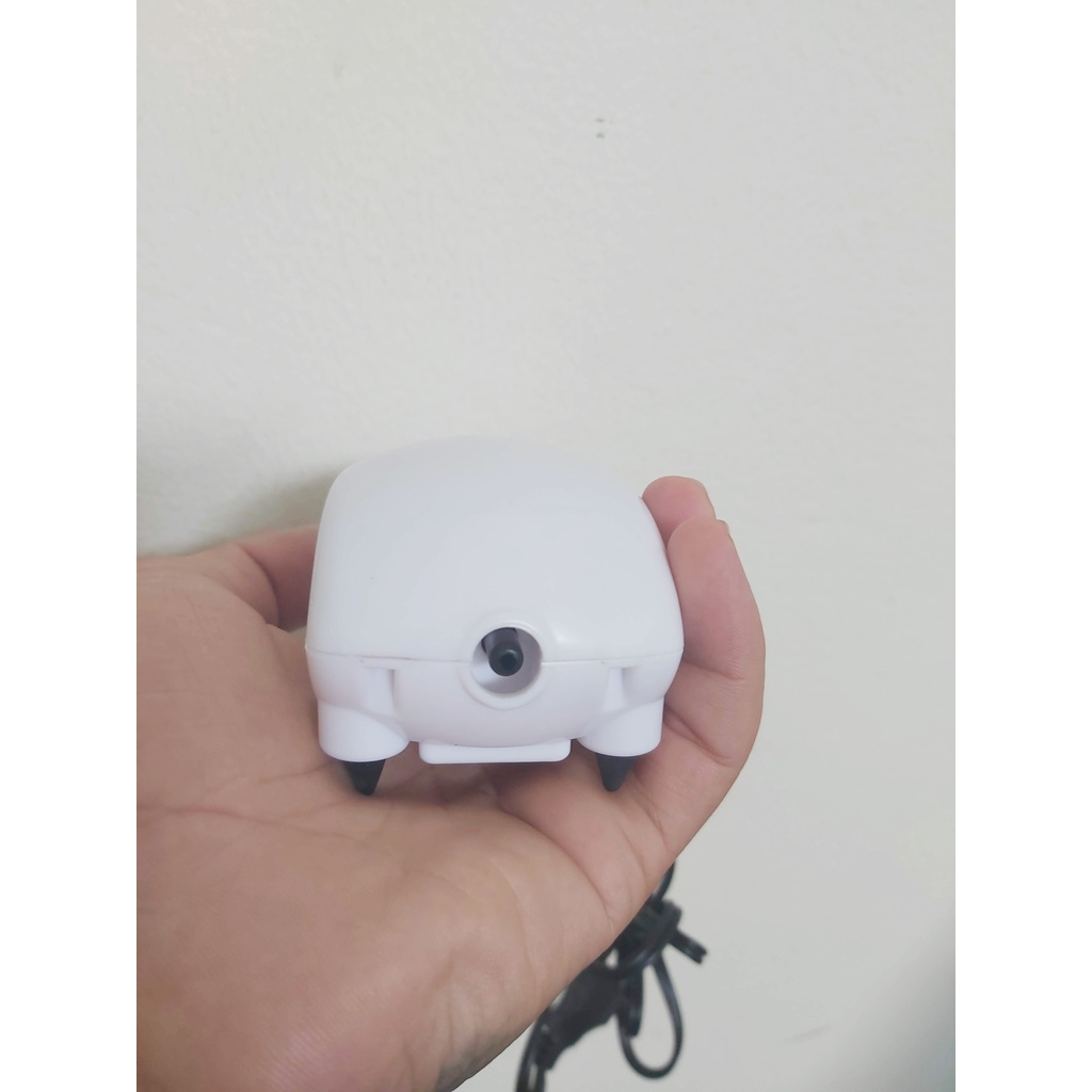Máy sủi oxy mini siêu êm 1 vòi Máy sục oxy bể cá độ ồn thấp Thiết kế đẹp
