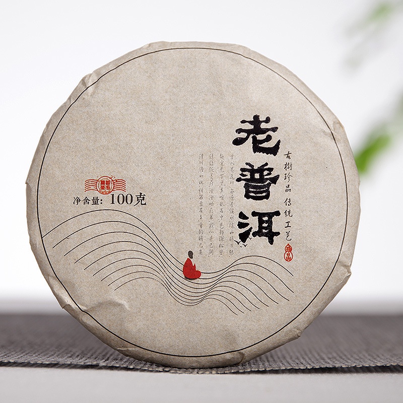 BÁNH TRÀ PHỔ NHĨ CHÍN VÂN NAM HẢO HẠNG 04 NĂM TUỔI 100 GRAM (NĂM SẢN XUẤT 2018)