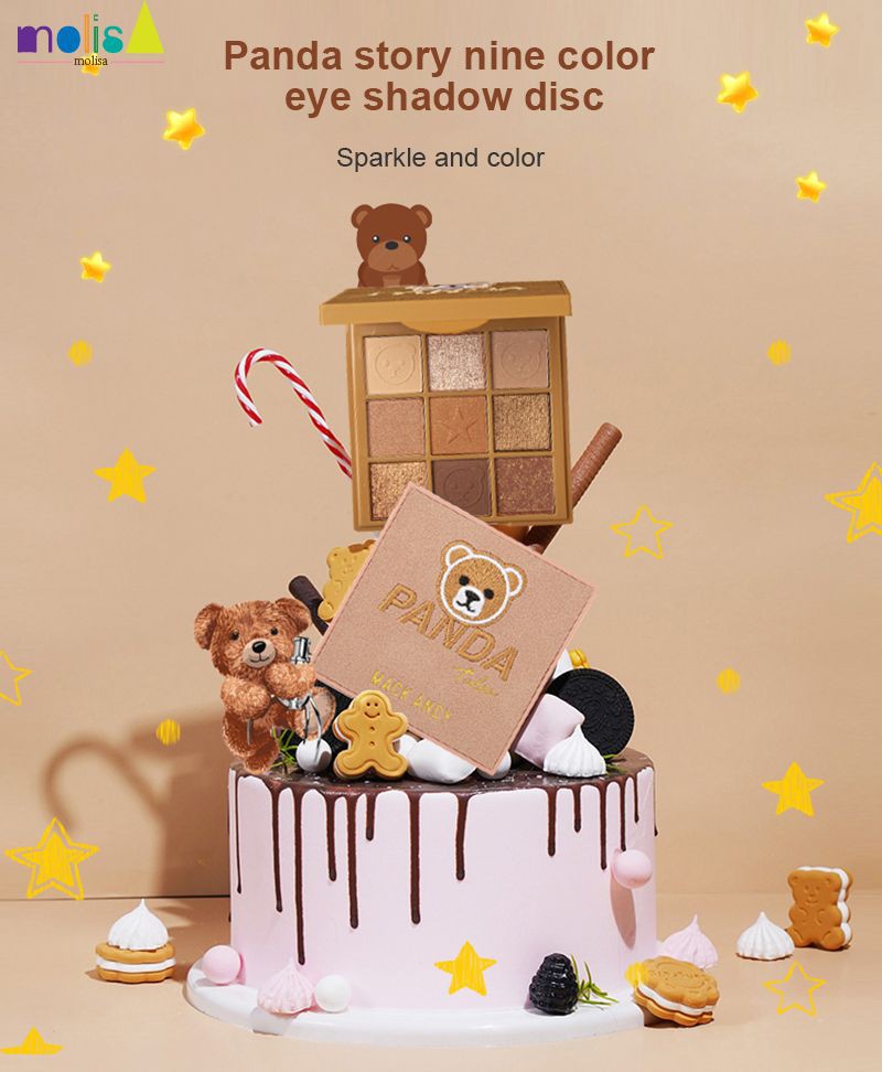 (Hàng Mới Về) Bảng Phấn Mắt Mkadandy 9 Màu Tông Lì Trang Điểm Tự Nhiên