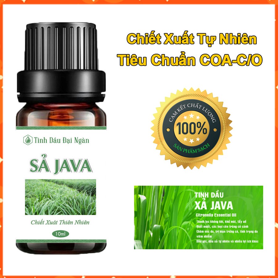 Tinh Dầu Sả Java - Hương Thơm Thiên Nhiên 10ml