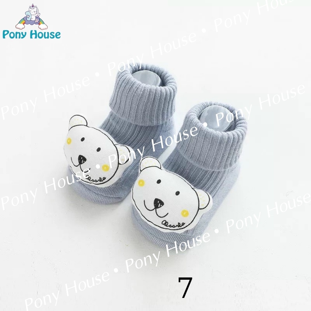 Tất Len Tăm Cao Cổ Hình Thú Ngộ Nghĩnh Siêu Co Giãn, Mềm Mịn Cho Bé Trai, Bé Gái Từ Sơ Sinh - 1 tuổi (Full Mẫu)