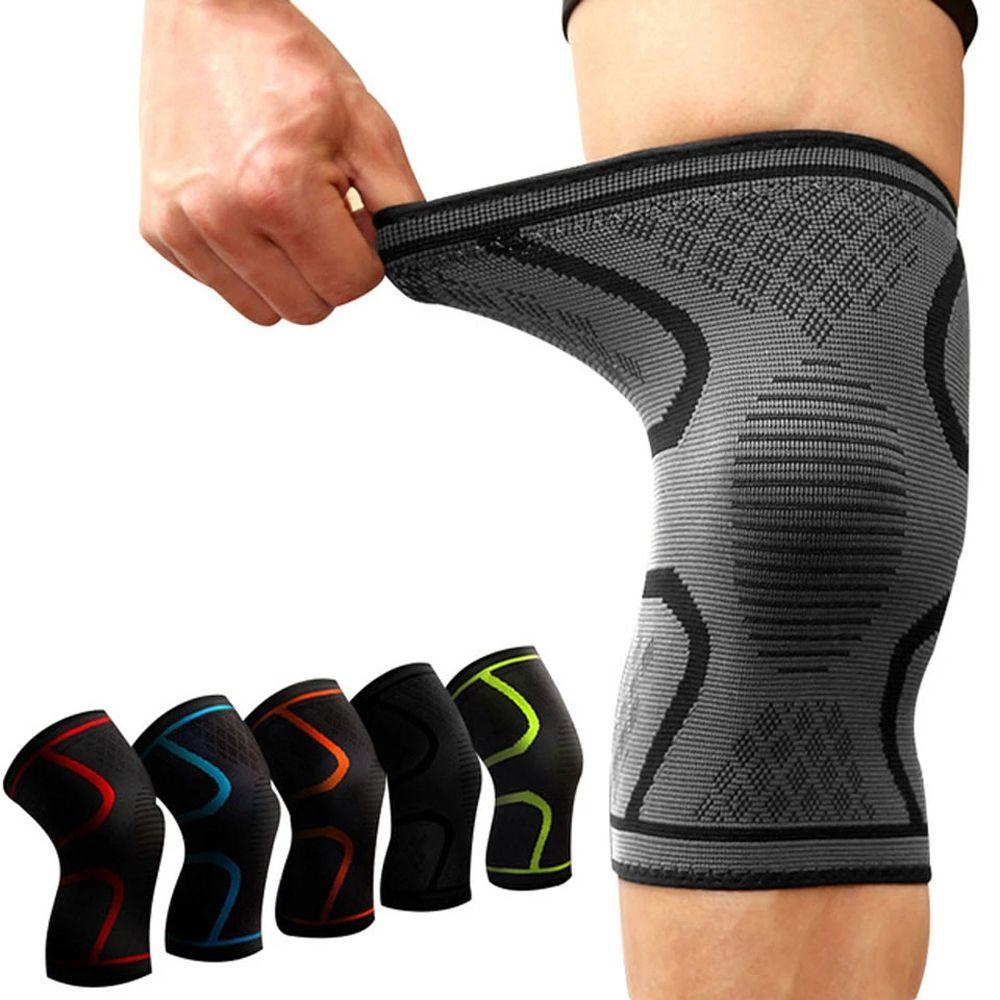 Đệm Bảo Vệ Đầu Gối Bằng Nylon Co Giãn Hỗ Trợ Chấn Thương Khi Chơi Thể Thao