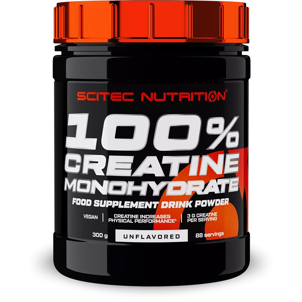 Creatine | Creatine Monohydrate 300G - Tăng Năng Lượng Sức Mạnh Sức Bền, Bơm Máu Vào Cơ | SCITEC NUTRITION