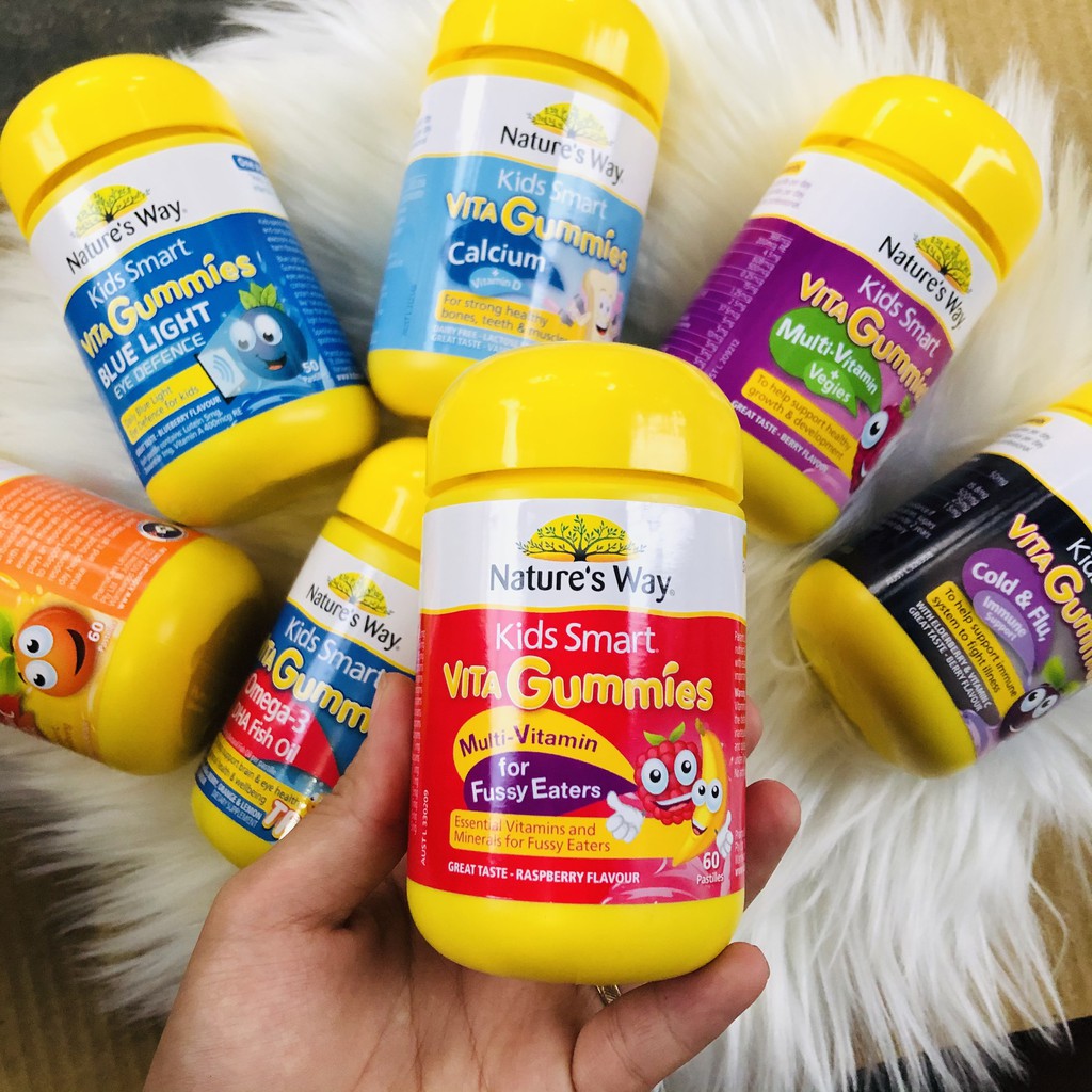 [Mã MKBC25 giảm 80K đơn 1Tr] TPBS Kids Smart Vita Gummies Multi Vitamin for Fussy Eaters (gôm biếng ăn) 60 viên