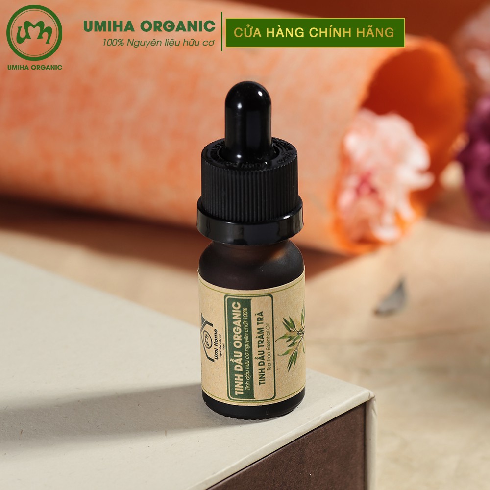 Tinh dầu Tràm Trà Tea Tree Oil hữu cơ UMIHOME nguyên chất - Ngừa mụn và ngăn ngừa thâm sẹo hiệu quả, phục hồi da hư tổn