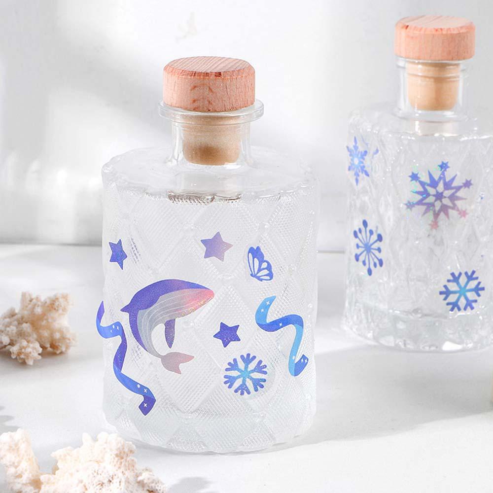 Lloyd Nhãn Dán Trang Trí Nhật Ký Album Hình Bướm Bông Tuyết Ngôi Sao Màu Xanh Dương Lấp Lánh