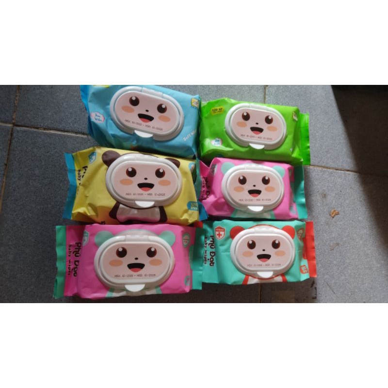 KHĂN ƯỚT Phú Đạt 120 TỜ 500GR KHÔNG MÙI