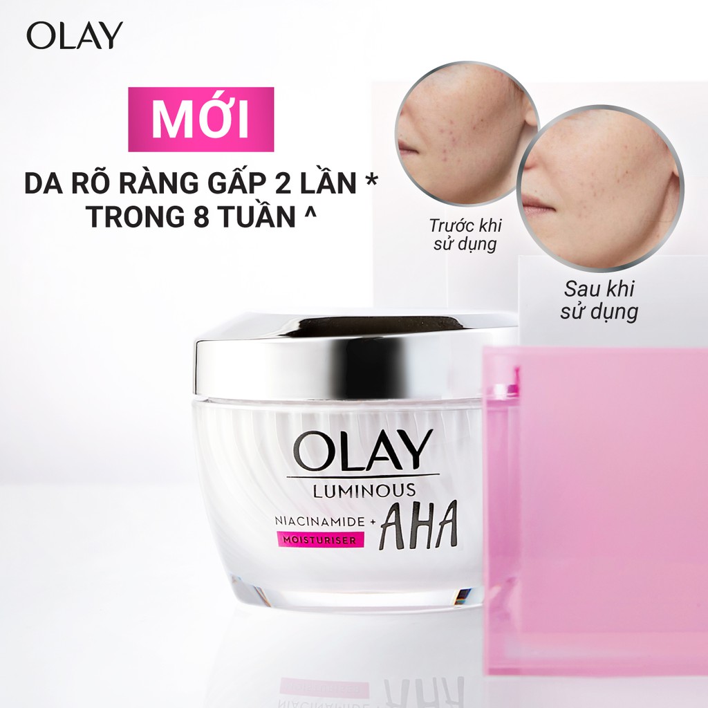 Kem Tái Tạo và Chống Lão Hóa OLAY Luminous Niacinamide Kết Hợp AHA 50G