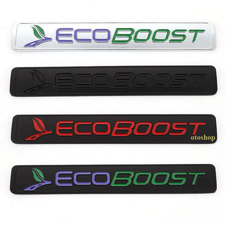 Tem chữ ECOBOOST trang trí xe