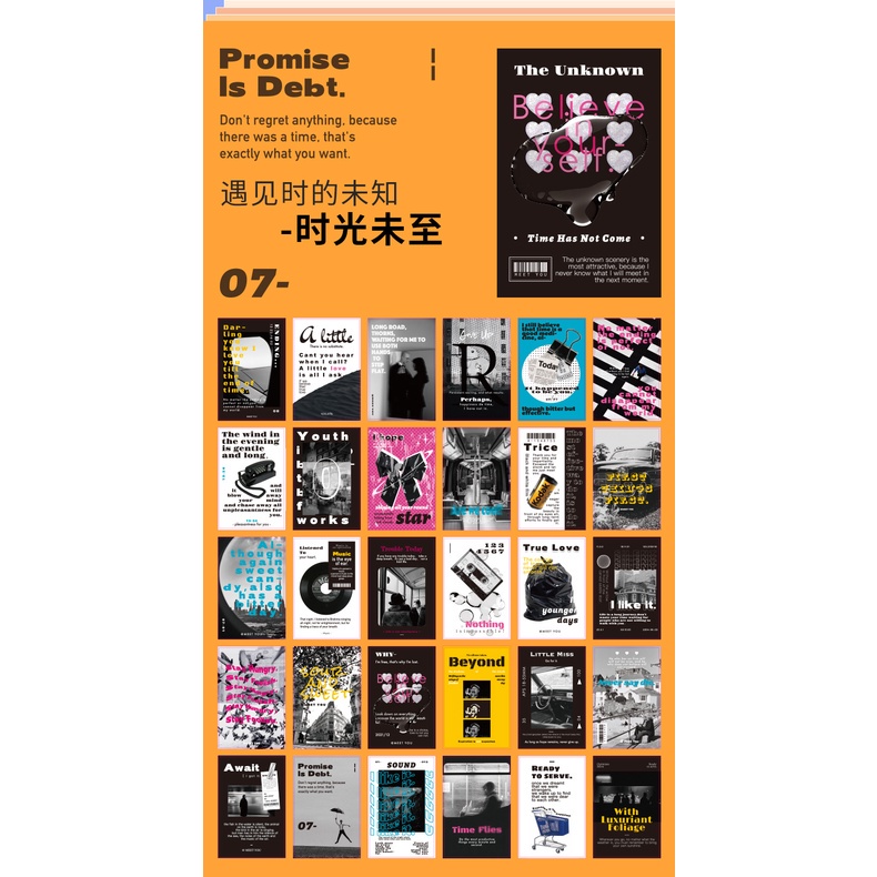 Set 30 Tấm Thẻ Bưu Thiếp Tự Nhiên Sáng Tạo Phong Cách Hàn Quốc Dành Cho Học Sinh