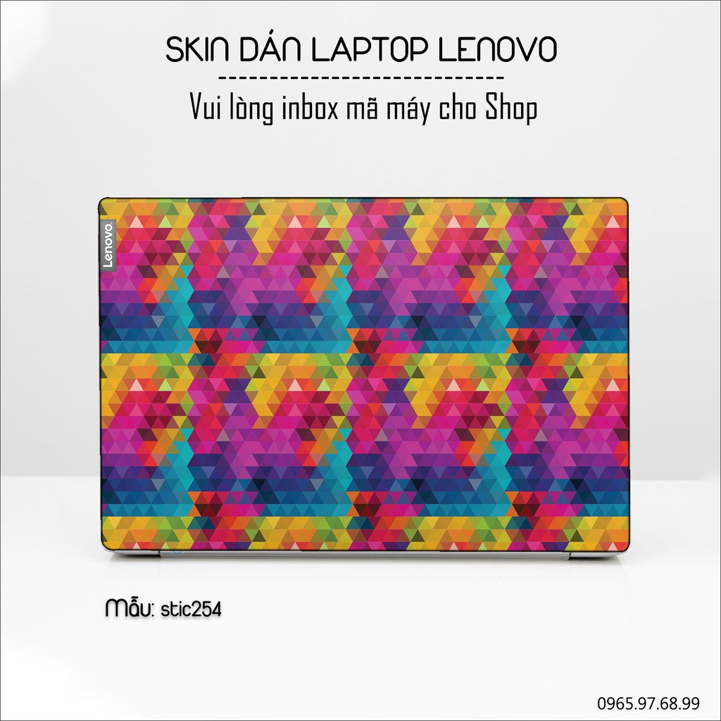 Skin dán Laptop Lenovo in hình spectrun - stic254 (inbox mã máy cho Shop)