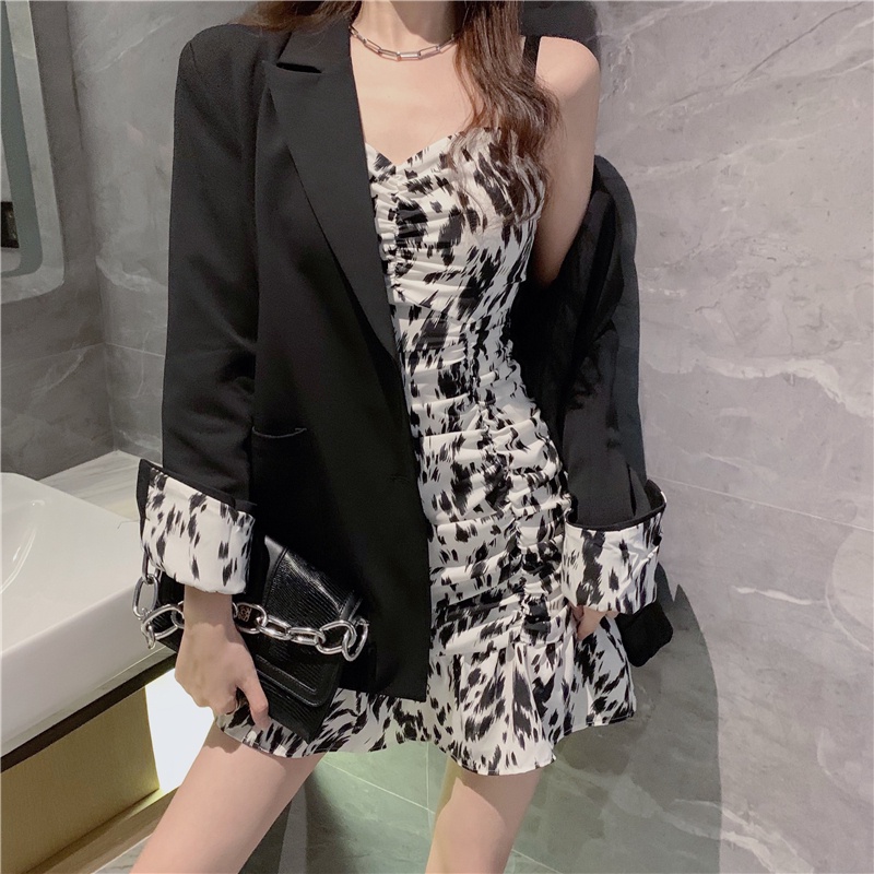 Bộ áo khoác vest dáng ôm thời trang mùa thu thanh lịch cho nữ