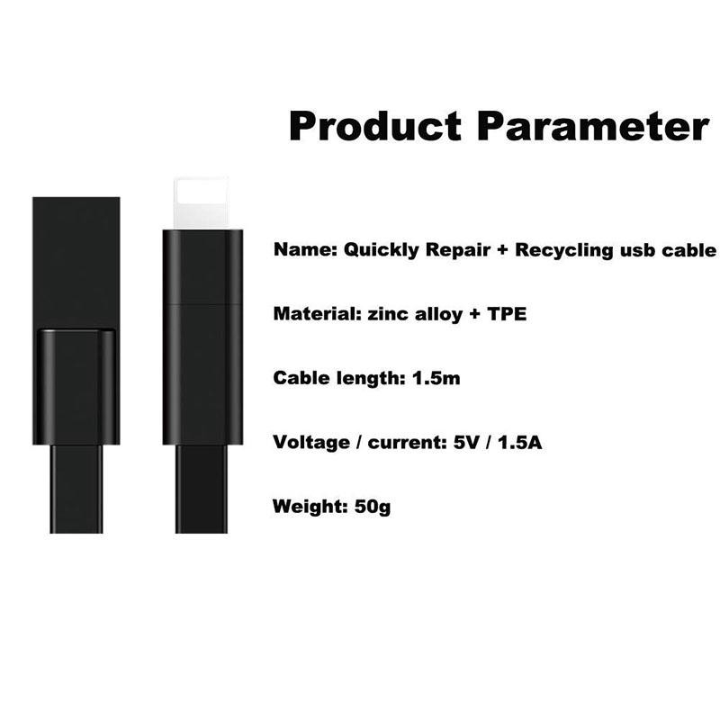 Inconceivable Technology Quick Repair USB Cable 1.5M Lightning for iPhone iPad