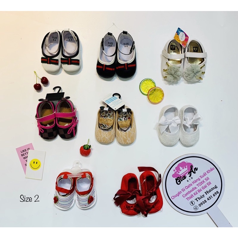 Giày tập đi bé trai/ bé gái 0-18M