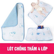 Tấm lót chống thấm 4 lớp cho bé