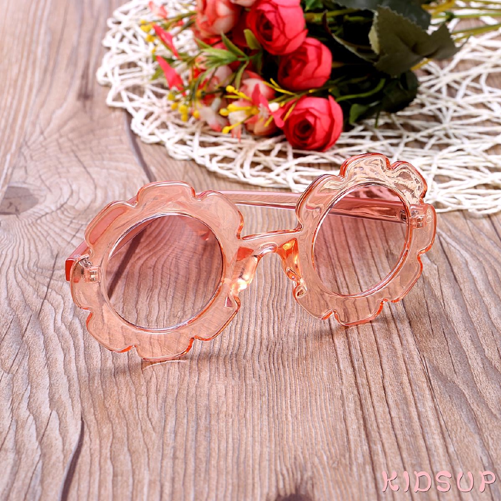 ✨KidsupCute Baby Boy Girl Flower Goggles Soft Plastic UV400 Sunglasses