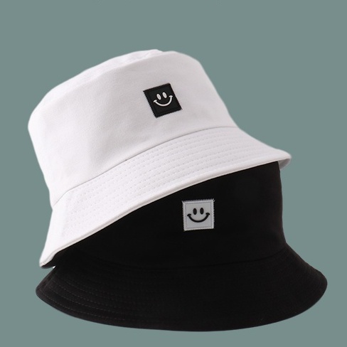 Mũ Bucket vành tròn mặt cười smile phong cách Hàn Quốc - M30