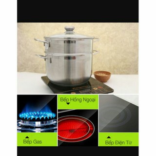 Bộ nồi xửng hấp five star 26cm (lắp kính)