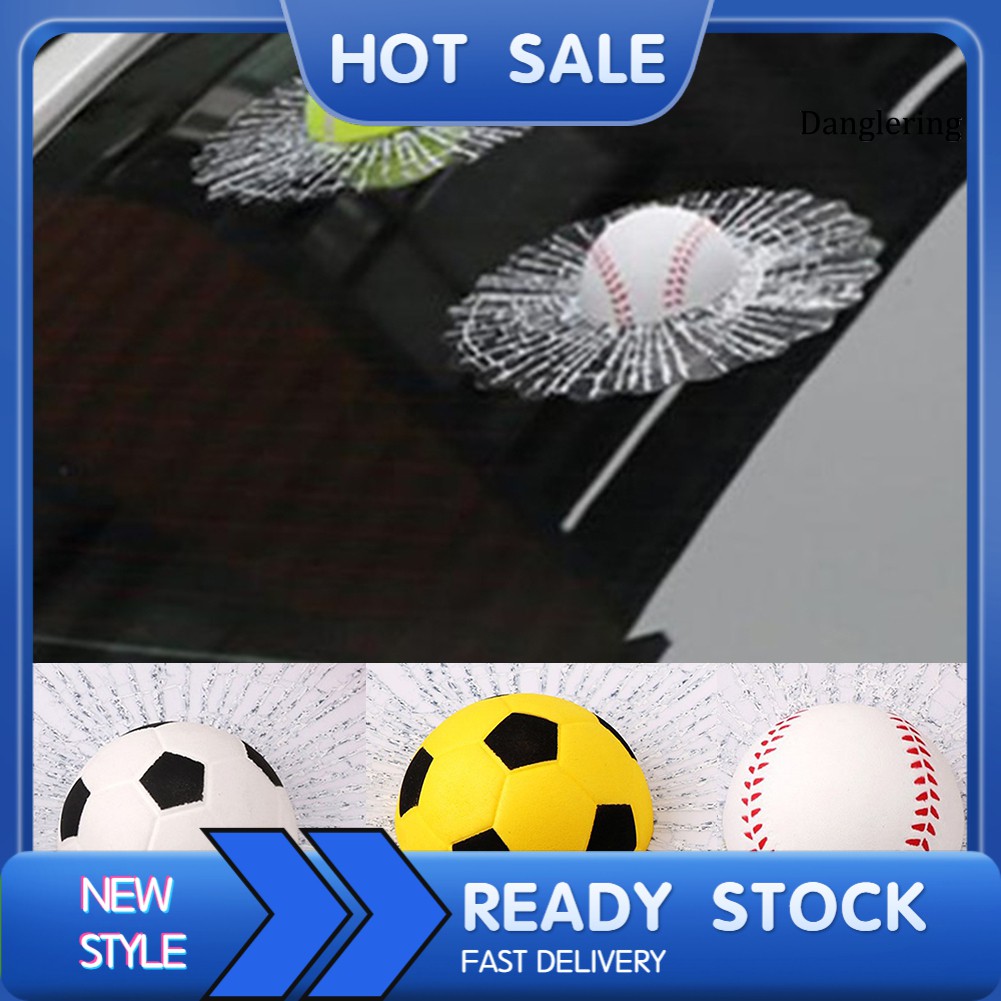 Đề Can 3D Hình Bóng Đá / Bóng Chày / Bóng Chày Trang Trí Thân Xe Hơi
