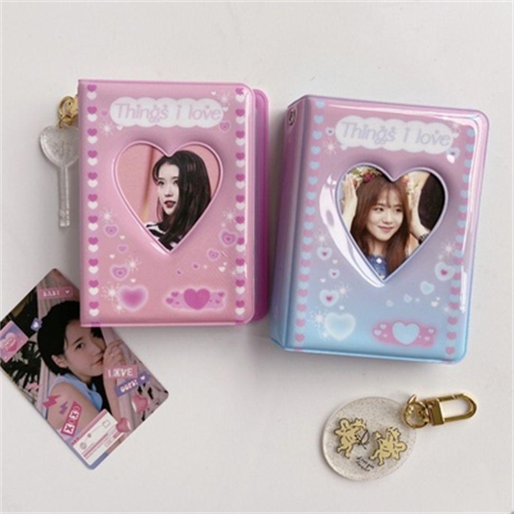 Album Ảnh Hàn Quốc Kích Thước 3 Inch Dùng Để Sưu Tầm Thẻ Hình Trái Tim