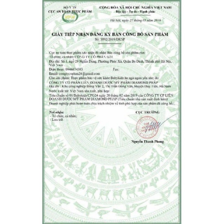 Babykids Ăn Ngủ Ngon Yến Sào 💖Chính Hãng💖 Yến Sào Baby kids Dành Cho Bé Yêu