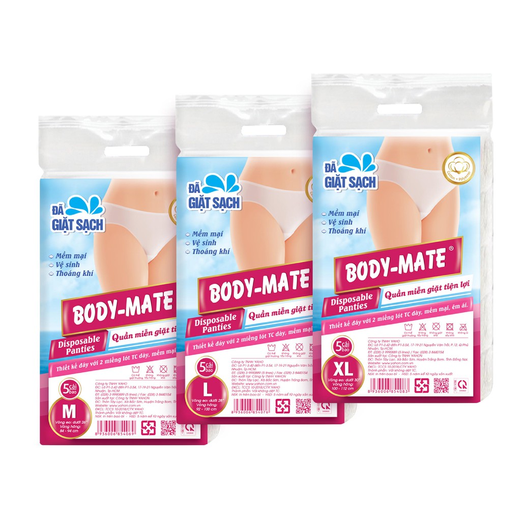 QUẦN LÓT GIẤY MIỄN GIẶT TRAVEL- MATE , VẢI BODY-MATE NỮ CHO MẸ BẦU VÀ SAU SINH LOẠI 1