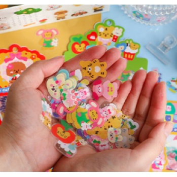 Túi 40 sticker PVC hình dán động vật dễ thương trang trí sổ | BSB300