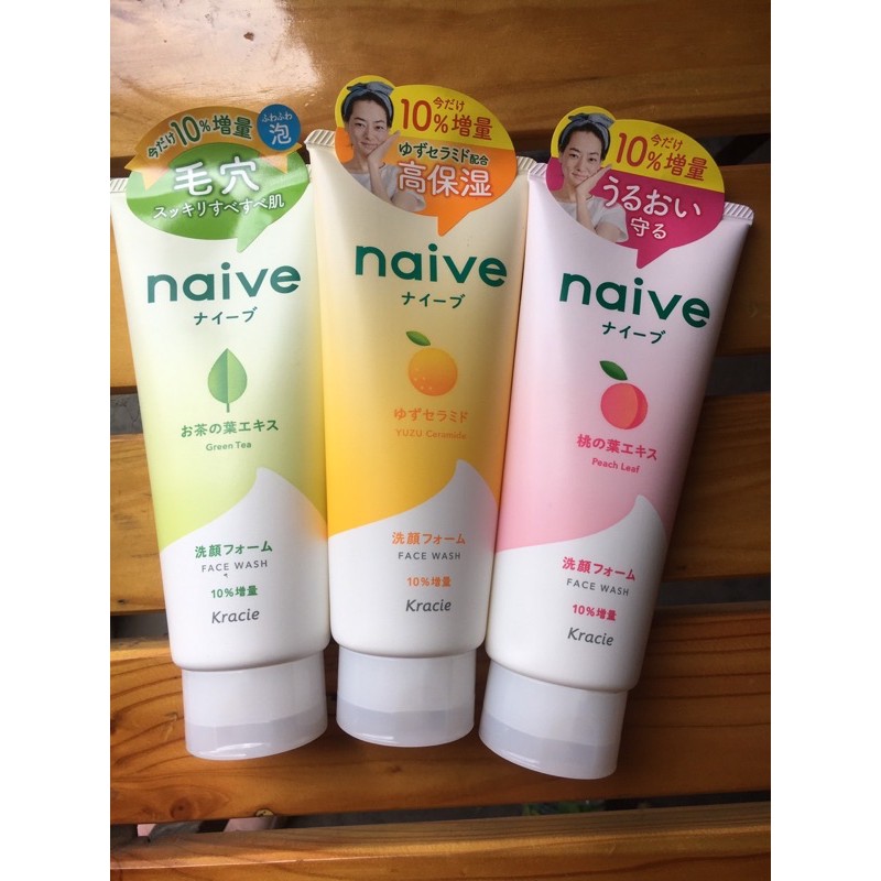 Sữa rửa mặt naive kracie Naive 143g Nhật