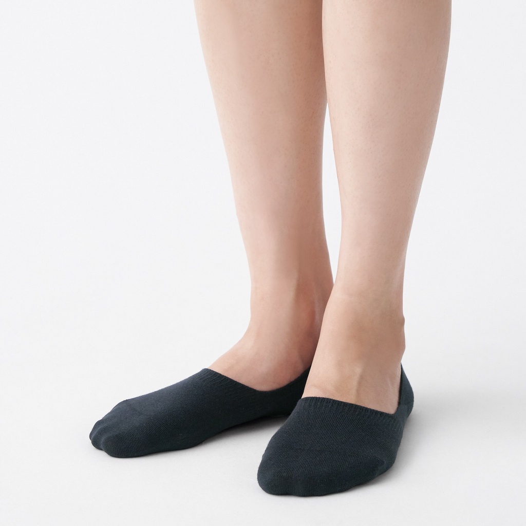 Muji Tất Lười Mỏng Có Miếng Chống Trượt Gót