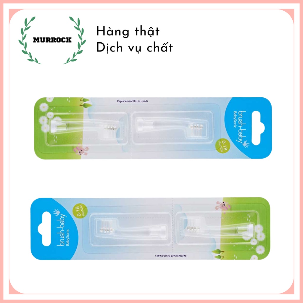Đầu thay thế bàn chải điện Babysonic, vỉ 2 cái UK Anh Quốc
