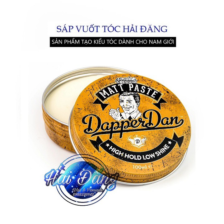 [ CHÍNH HÃNG UK ] Sáp vuốt tóc Dapper Dan Matte Paste 100ml