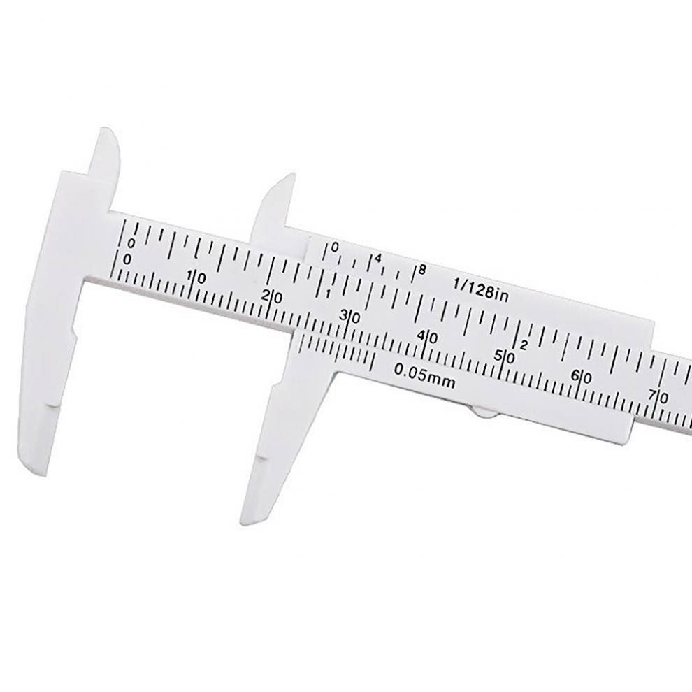 Thước Kẹp Vernier Caliper Bằng Nhựa Màu Trắng