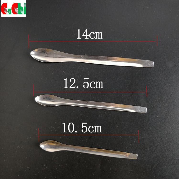 Bộ 3 Thìa - muỗng lấy hóa chất, lấy mẫu bằng inox