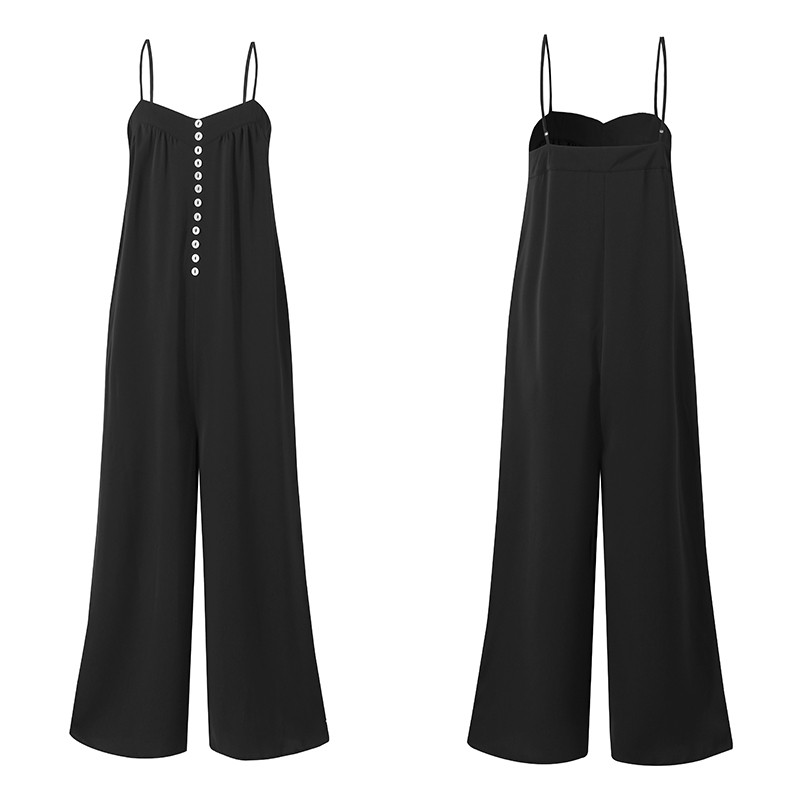 Jumpsuit VONDA 2 Dây Ống Rộng Thời Trang Mùa Hè Cho Nữ