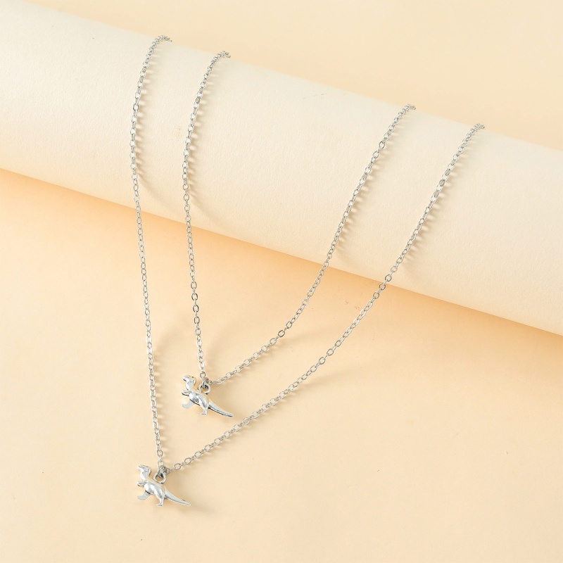 Set 2 Vòng cổ Mặt Khủng Long Thời Trang Cho Cặp Đôi