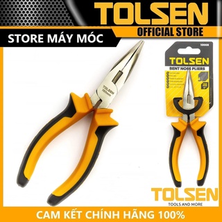 Kìm nhọn cong 160mm tolsen 10008 - hàng chính hãng