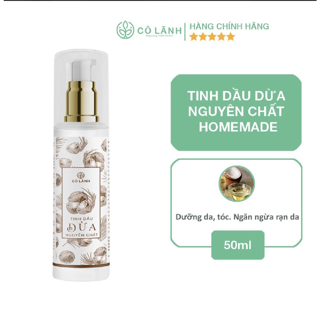 Tinh Dầu Dừa Cỏ Lành 50ml Chăm sóc da cho cả Mẹ và Bé