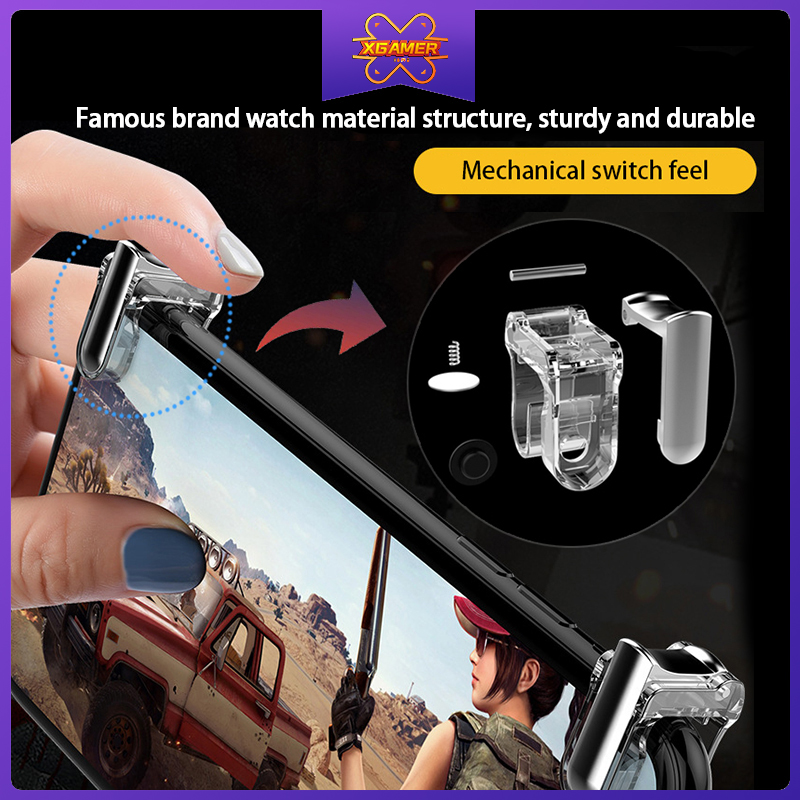 XGamer M4 Pubg Gaming metal trigger for pubg L1R1 Shooter Controller phone gaming fire button aiming button shooting