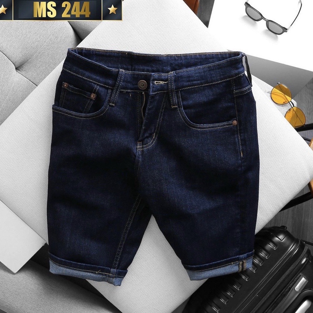 Quần Short Jean Nam Đẹp Chất Bò Co Giãn Cao Cấp, Quần Ngố rách Mẫu Mới Phong Cách Hàn Quốc