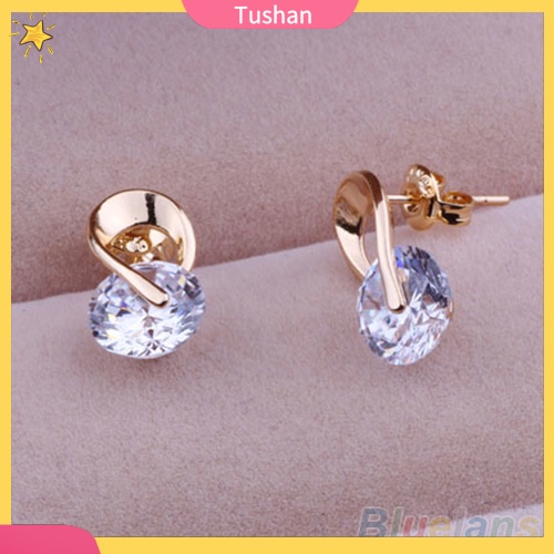 Đôi khuyên tai đính đá xinh xắn cho nữ